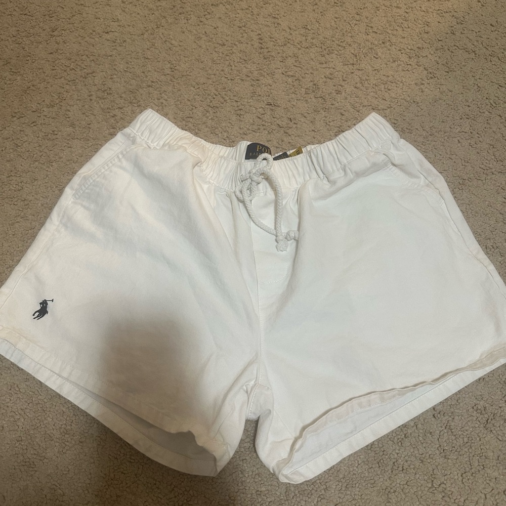 Polo by Ralph Lauren Classic White Athletic Shorts